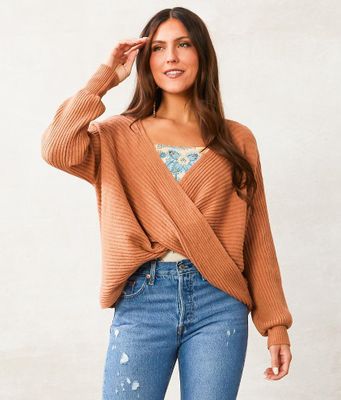 Willow & Root Front Twisted Sweater