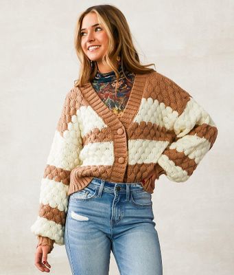 Willow & Root Bobble Stitch Cardigan Sweater