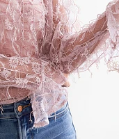 Floral Eyelash Top