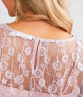 Floral Eyelash Top