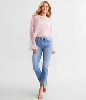 Floral Eyelash Top