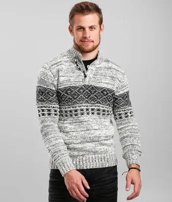 Outpost Makers Toggle Henley Mock Neck Sweater