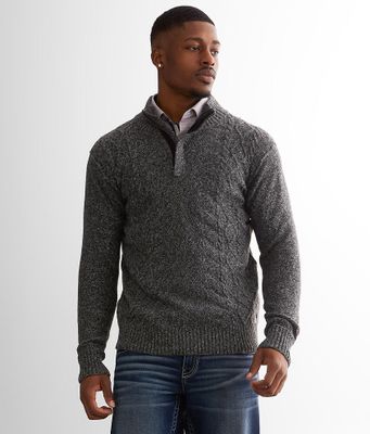 Outpost Makers Cable Knit Quarter Zip Sweater