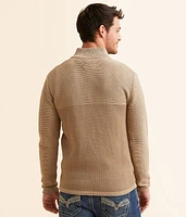 Chevron Quarter Zip Sweater