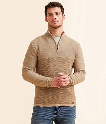 Chevron Quarter Zip Sweater