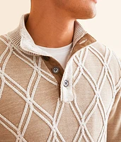 Plated Henley Sweater