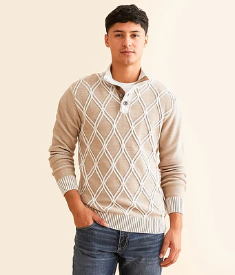 Plated Henley Sweater