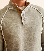 Plated Quarter Snap Sweater