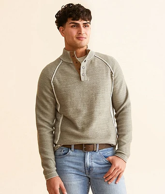 Plated Quarter Snap Sweater