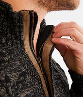 Cable Knit Quarter Zip Sweater
