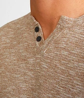 Textured Henley Sweater
