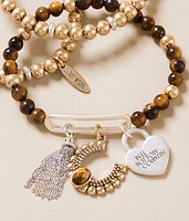 3 Pack Western Beaded Bracelet Set