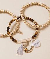 3 Pack Western Beaded Bracelet Set
