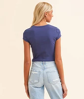 Ride The Waves Cropped Baby T-Shirt