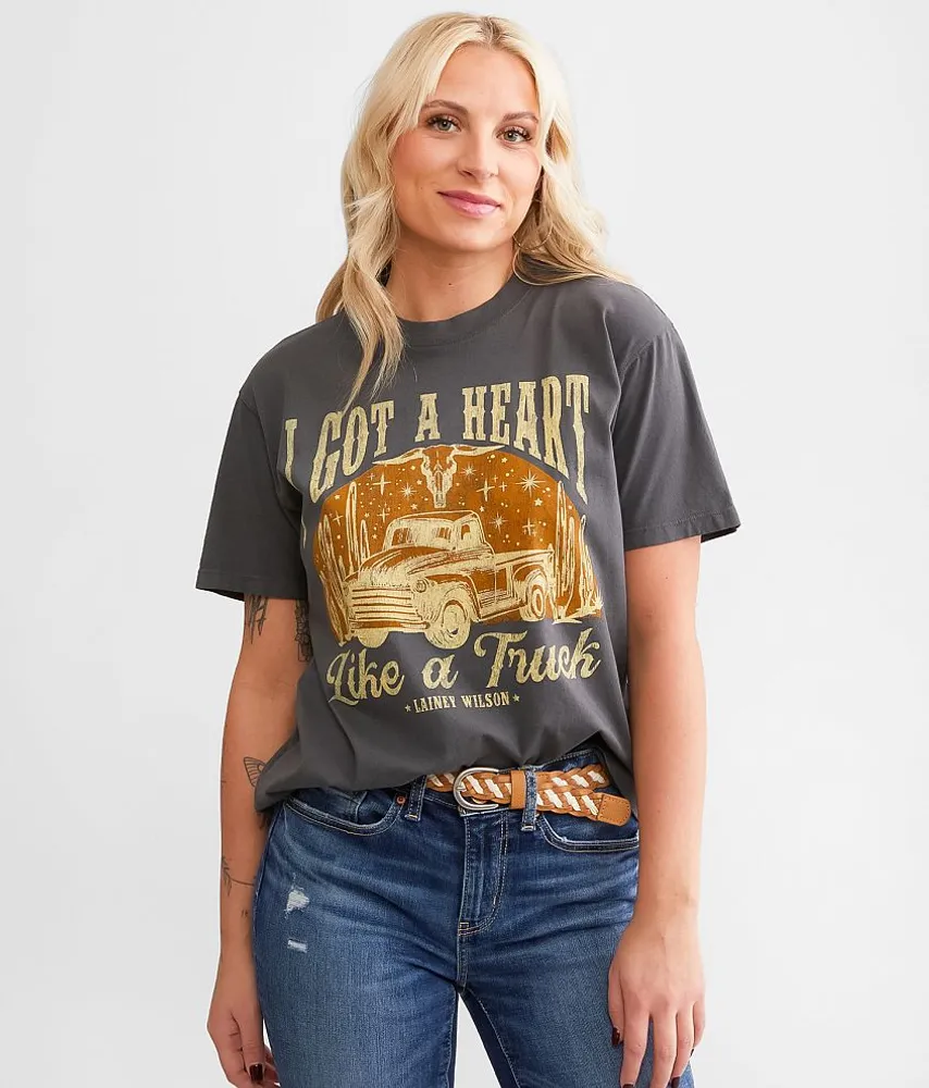 Life Cloting Lainey Wilson I Got A Heart Band T-Shirt