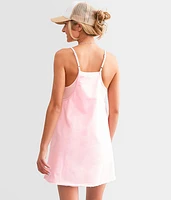 Raw Edge Romper Dress