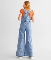 Undone Flare Denim Overalls