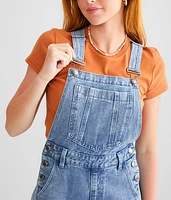 Undone Flare Denim Overalls