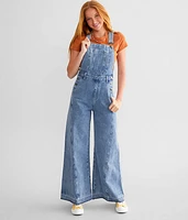 Undone Flare Denim Overalls
