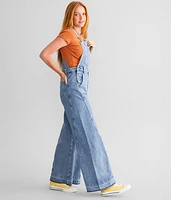 Undone Flare Denim Overalls
