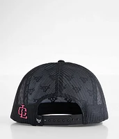 Black Rosy Trucker Hat