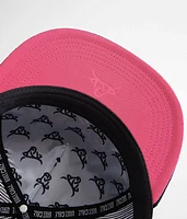Black Rosy Trucker Hat