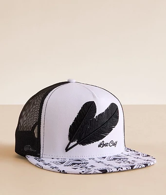 Feather Trucker Hat