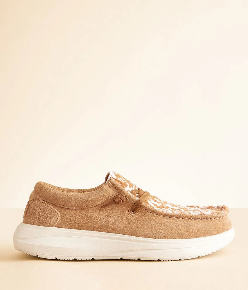 HEYDUDE Wendy Comf Luxe Suede Shoe