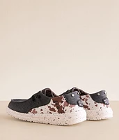 Wendy Stitch Cow Print Shoe