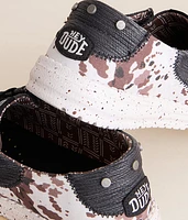 Wendy Stitch Cow Print Shoe