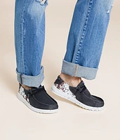 Wendy Stitch Cow Print Shoe