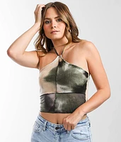 Waffle Knit Halter Tank Top