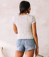 Houndstooth Top