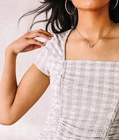Houndstooth Top