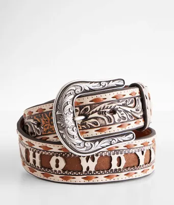 Angel Ranch Howdy Western Leather Belt