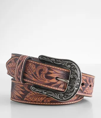 Nocona Sunflower Leather Belt