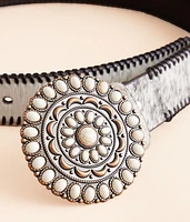 Whipstitch Leather Belt