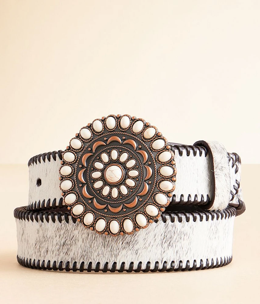 Nocona Whipstitch Leather Belt