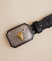 Embossed Leather Belt