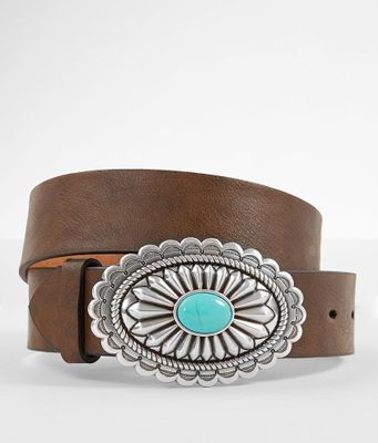 Ariat Turquoise Stone Basic Leather Belt