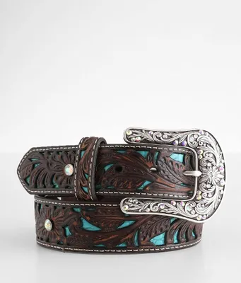Ariat Embossed Turquoise Leather Belt
