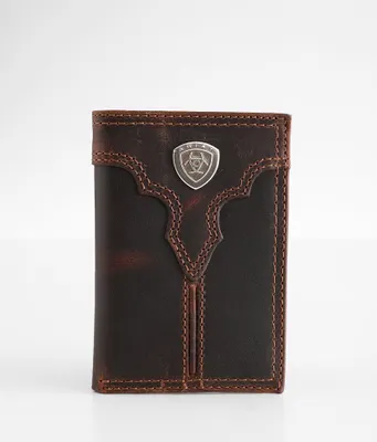 Ariat Embroidered Leather Wallet