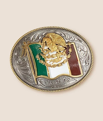 Mexico Flag Belt Buckle