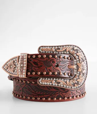 Angel Ranch Studded Western Leather Belt