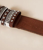 Embossed Leather Belt