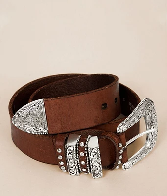 Nocona Embossed Leather Belt