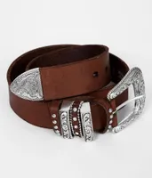 Nocona Embossed Leather Belt