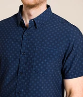 Diamond Seersucker Stretch Shirt