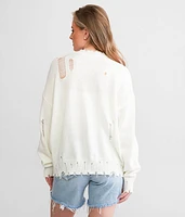 Distressed Flag Sweater