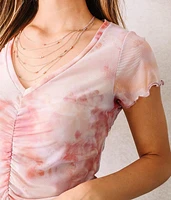 Tie Dye Mesh Top